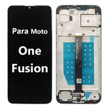 Para Moto One Fusion Xt2073 Pantalla Táctil Lcd Con Marco