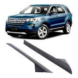 2011-2019 Ford Explorer Par De Molduras Laterales Parabrisas