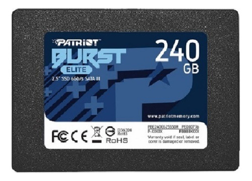 Unidad Ssd Patriot Burst 2.5  240gb Pbe240gs25ssdr