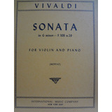 Partitura Violino E Piano Sonata In G Minor Vivaldi  Nº 29