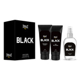 Kit Everlast Black (body Splash + Gel Pós Barba + Shampoo)