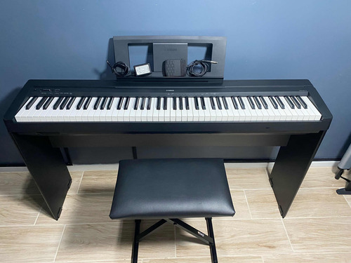 Piano Yamaha P-45+suporte+pedal+banqueta+estante Partitura