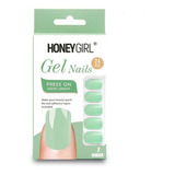 Honeygirl® Uñas Postiza Gel Nail De Color Con Adhesivo 24pcs