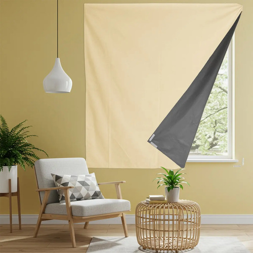 Cortina Painel 100% Blackout Veda Luz 1,40 X 2,00m C/ Velcro