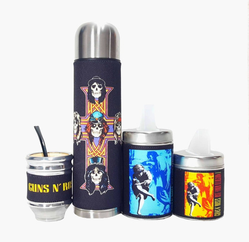 Set Matero Equipo Kit De Mate Guns N´ Roses M2, S/b, Marbry