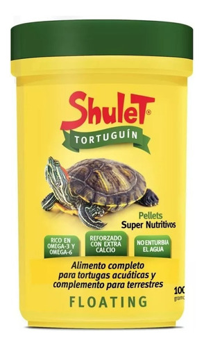 Alimento Shulet Tortuguin 100g Flotante Tortugas Axolotes