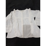 Camisas Nena Talle 2/3 Años Zara Cheeky Blanca Brodery