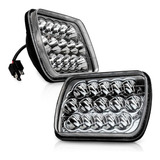 Faros 15 Led 5x7 Rectangular Luz Alta Y Baja 5 Par