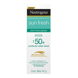 Neutrogena Protector Solar Facial Sun Fresh Sin Color 40gr