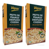 Peito De Frango Desfiado Cozido Vapza Kit Com 2 X 400g