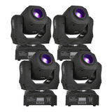 4x Moving Head Spot Led 60w Osram 8 Desenhos 8 Cores Dmx Dj 