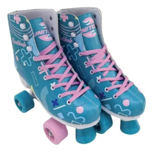 Patins Roller Quad Classic Colorido  - Unitoys