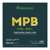 Encordoamento Para Violão Nylon Giannini Mpb Cristal Ouro Co