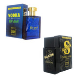 Kit Perfumes Importados Vodka Brasil Azul + Billion Casino Royal