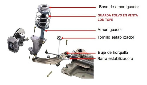 Kit Tope Amortiguador + Guardapolvo Trasero Mazda 3 (03-09) Foto 10