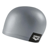 Gorra De Natacion Arena Logo Moulded Gris Color Grey Diseño De La Tela Liso