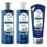 Shampoo,condicionado,máscara Cinza Platinado Flores&vegetais