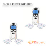 Pack 2 Electrofísico Tens Electroestimulador De 4 Parches