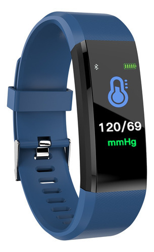 Smartband Smart-kassel Sk-fb2401 Deportiva Bt 4.0 Color De La Caja Blanco Color De La Malla Azul Marino Diseño De La Malla Goma