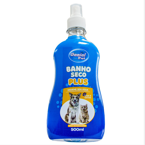 Banho Seco Para Cães E Gatos 500ml Genial Pet