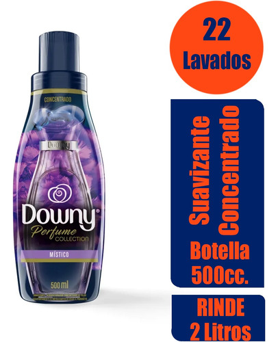 Suavizante Downy Concentrado Mistico Botella 500 Ml