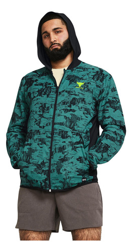 Chaqueta Project Rock Iso Tide Hombre Azul Under Armour