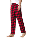 Pantalones De Hombre, Pijama A Cuadros, Recto, Yoga, Casual,