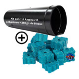 Kit Control Ratones 10 Cebaderos + 250 Gr. De Bloque