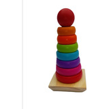 Juguete Didáctico De Madera Colores Para Bebé Y Niños 