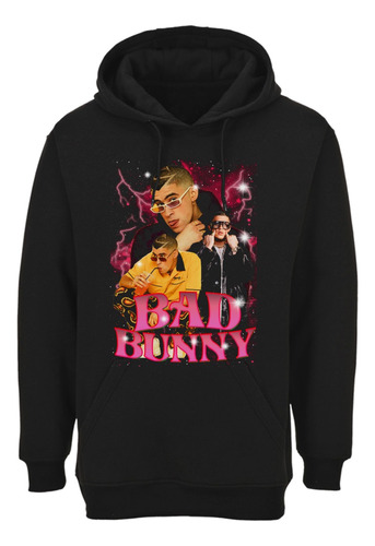 Poleron Bad Bunny Caras Logo Urbano Abominatron