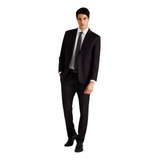 Traje Macowens Entallado Liso Gris Oscuro Hombre 03204