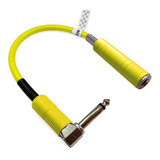 Adaptador J10 Fêmea + Plug P10 90 Graus Mono 20cm