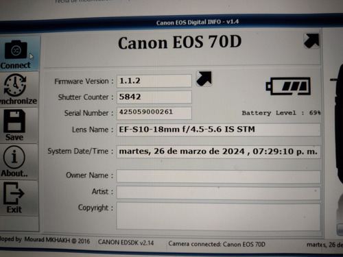 Canon Eos 70d (w)