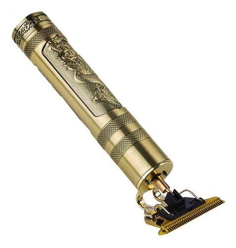 Maquina De Cortar Cabelo Profissional Vintage T9 Dragon Ouro Cor Dourada 110v/220v