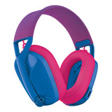 Audífonos Gamer Inalámbricos Logitech G G435 Azul Y Fucsia