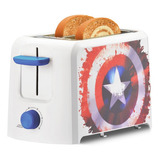 Tostador Capitan America 2 Slice Marvel Color Blanco