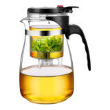 Tetera Infusora Gourmet Con Boton Descarga Color Transparente