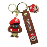 Llavero Goomba Con Gorra De Mario Bros