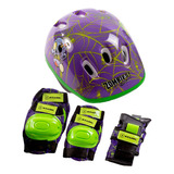 Kit Casco + Protecciones Infantiles Stark Para Skate Rollers