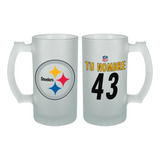 Pittsburgh Steelers Tarro Personalizado Tu Nombre Nfl