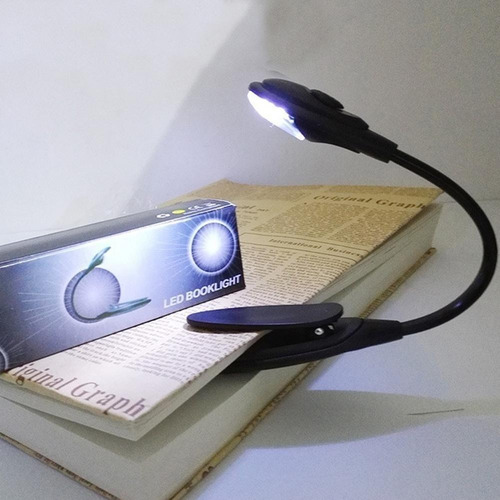 Mini Flexible Clip-on Brillante Libro Luz Led Led Libro Leer