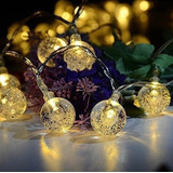 Luces Foquitos Bolas X28 De Led Calida Navidad