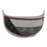 Mica Para Casco Unscarred, Agv, Half Negro Plata Iridium