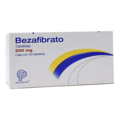 Bezafibrato Tabletas 200 Mg, 30 Tabletas | MercadoLibre
