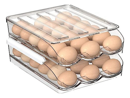 Soporte Para Huevos De 2 Capas Para Refrigerador, Parada Aut