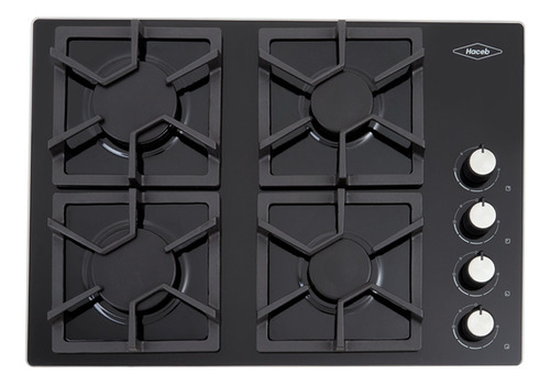 Estufa De Empotrar Tandoori Cristal 60x43 Gas Natural Haceb Color Negro