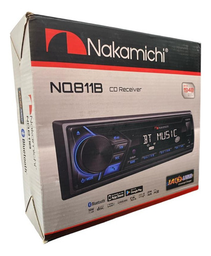 Cd Player Nakamichi Nq811b Bluetooth Usb Cd Controle Remoto