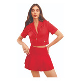 Blusa Casual Mujer Roja 903-14