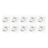 10pcs Soporte De Barra De Cortina Cortina Poste Abs Soporte