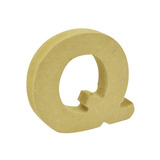 Letra Q Mdf 15mm Por 8cm De Altura Decoracao Madeira Mdf